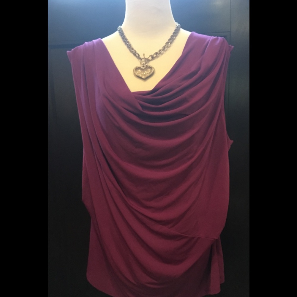 Lane Bryant Draped Front Blouse